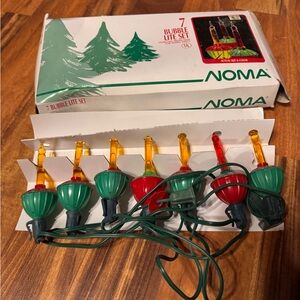 Noma Bubble Lights 1989 Christmas With Box !!